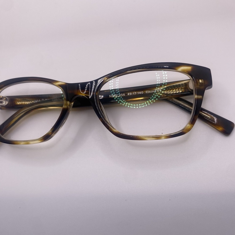 Warby Parker Eyeglasses FRAME ONLY Sims 256 49-17-140 Brown Tortoise 807 - Picture 8 of 15
